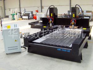 南充蓬安县双头立体多功能石材雕刻机HW-1325-2Z
